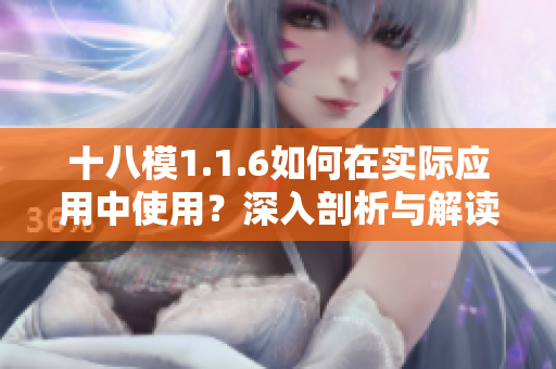 十八模1.1.6如何在實(shí)際應(yīng)用中使用？深入剖析與解讀